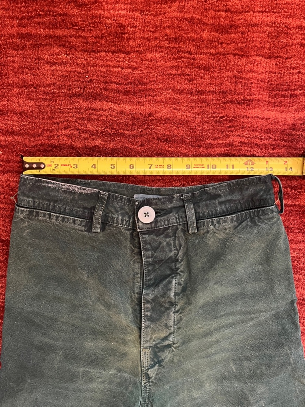Jesse Kamm Forest Green Wide-Leg Cotton Pants - Picture 7 of 9